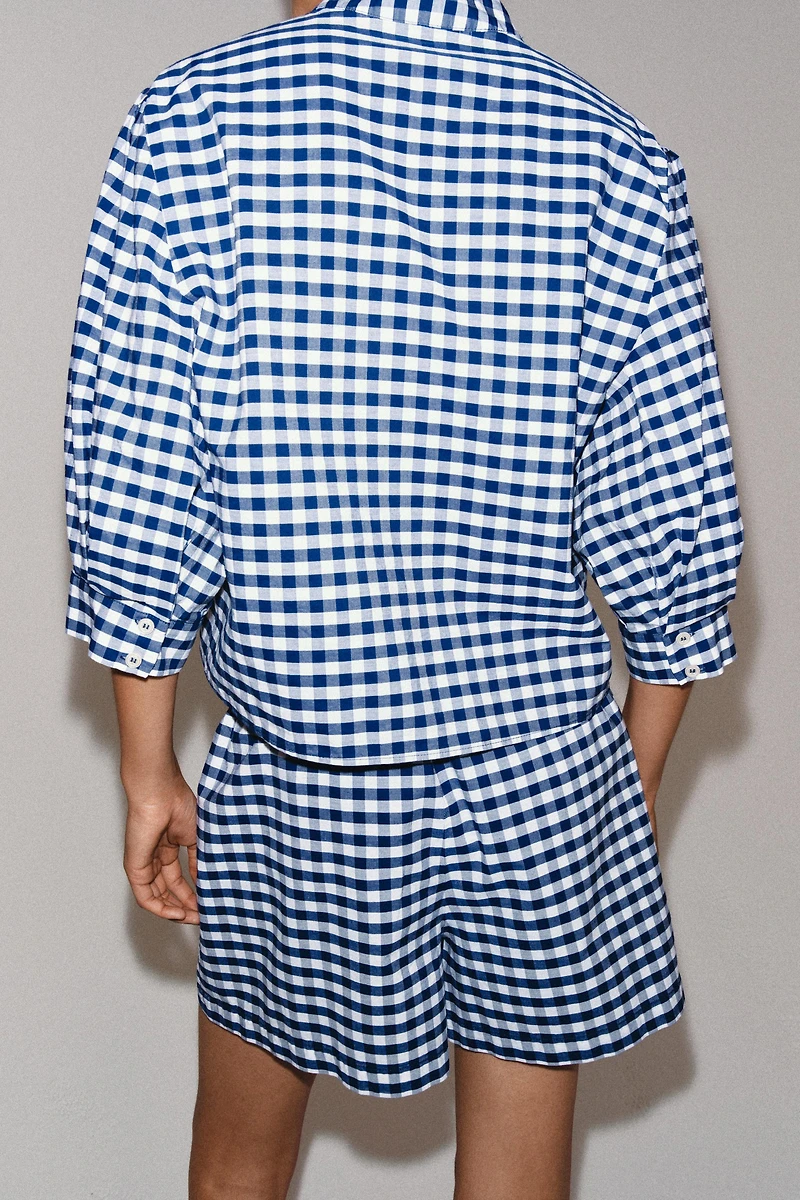 ZW COLLECTION GINGHAM SHIRT
