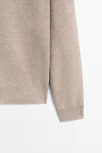 100% cotton mouliné polo sweater