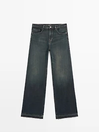 Mid-rise bell bottom jeans