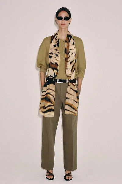 FOULARD MODAL SOIE IMPRIMÉ ANIMAL