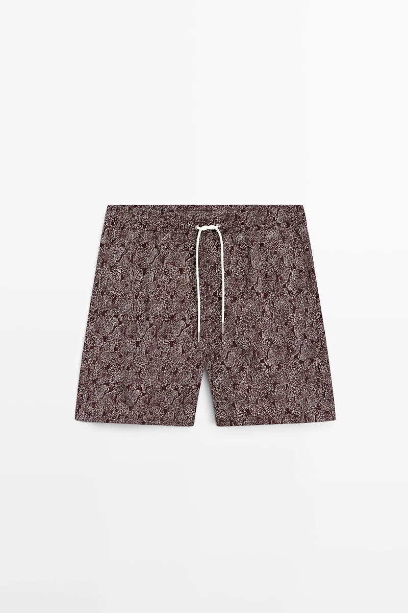 Paisley print swimming trunks