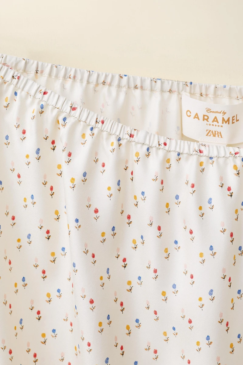 100% SILK SKIRT CREATED BY CARAMEL LONDON X ZARA
