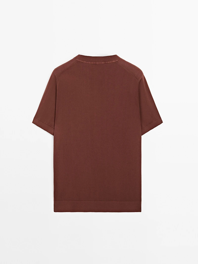 T-shirt en maille à manches courtes