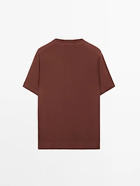 T-shirt en maille à manches courtes