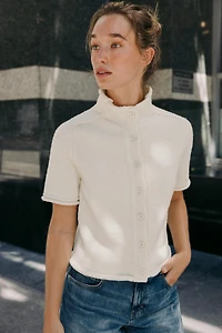 SHORT SLEEVE CARDIGAN