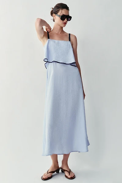 COMBINATION MIDI DRESS