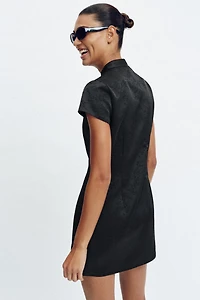 SHORT JACQUARD DRESS