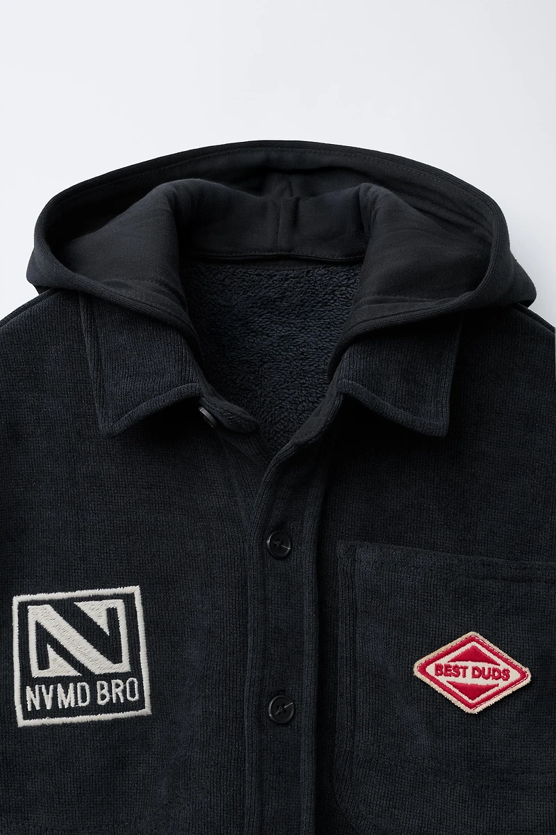 COMFORT FLEECE CORDUROY OVERSHIRT