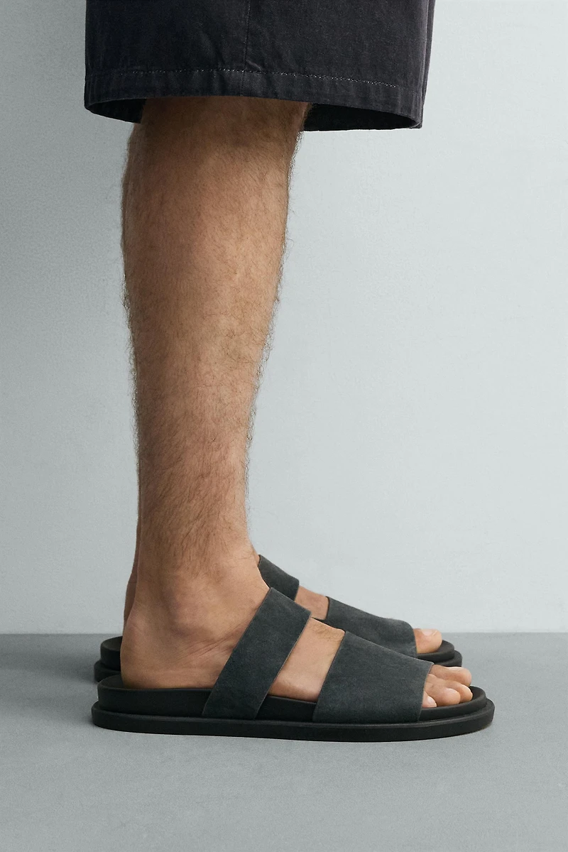 LEATHER STRAP SANDALS