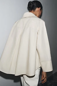 ZW COLLECTION OVERSIZED PLEATED SHIRT