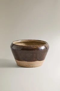 DECORATIVE STONEWARE BOWL