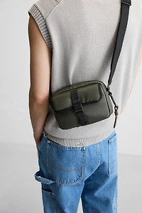 RUBBERIZED CROSSBODY BAG