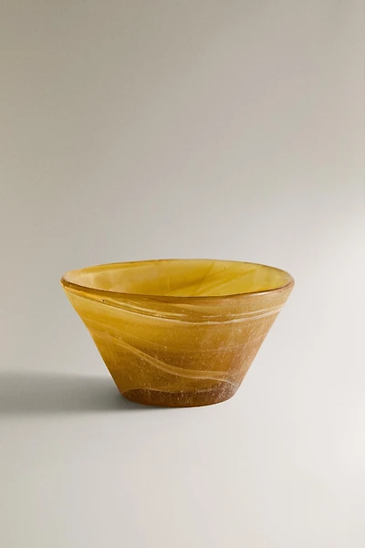 GLASS BOWL WITH CONTRAST
