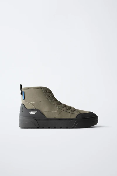 TECHNICAL HIGH-TOP SNEAKERS