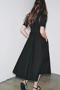 ZW COLLECTION POPLIN MIDI DRESS