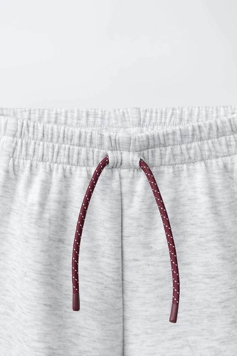 CONTRAST ATHLETIC SHORTS