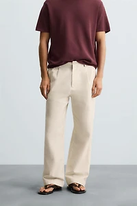 PANTALON COTON - LIN PLIS
