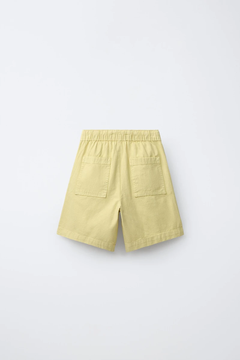 SHORT ÉLASTIQUES EN COTON