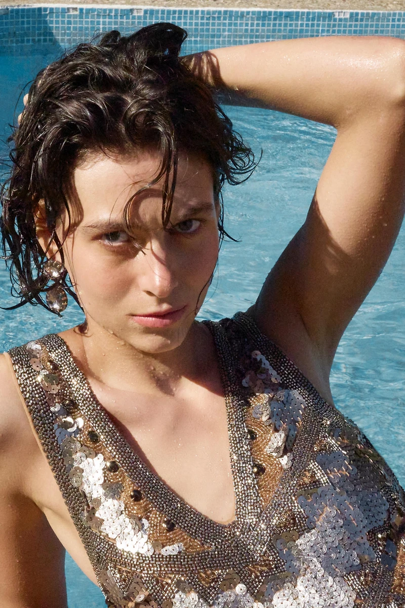 LIMITED EDITION BEADED SEQUIN MINI DRESS