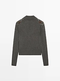 Pull polo à losanges