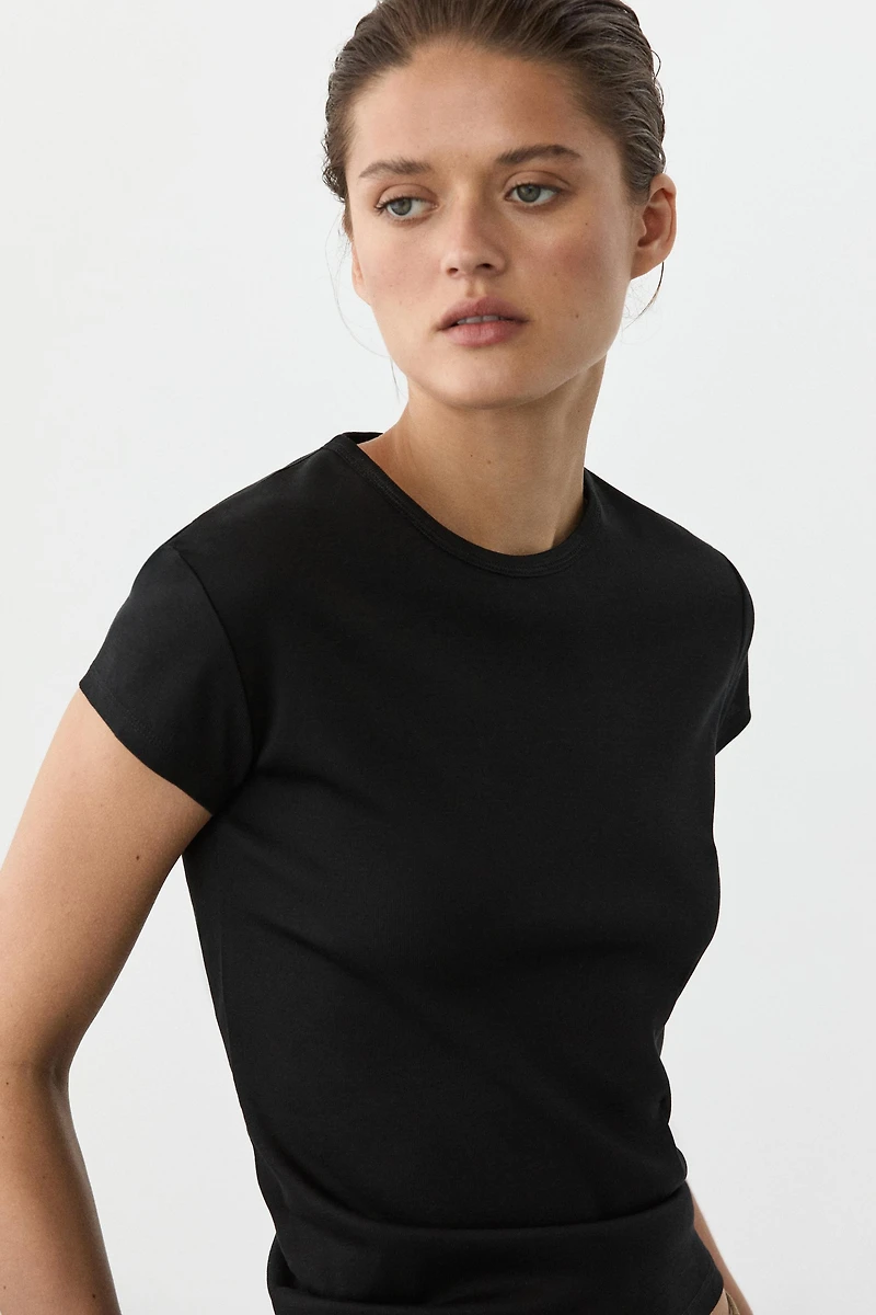 100% mercerised cotton short sleeve T-shirt