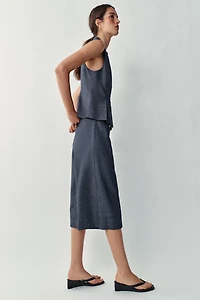 GILET CROISÉ EN LIN