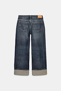 Z1975 RELAXED FIT TURN-UP HEM JEANS