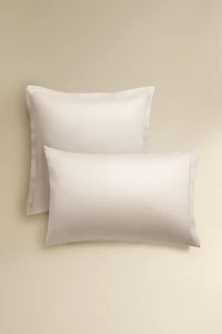 SATEEN PILLOWCASE WITH FESTOON DESIGN (300 THREAD COUNT)