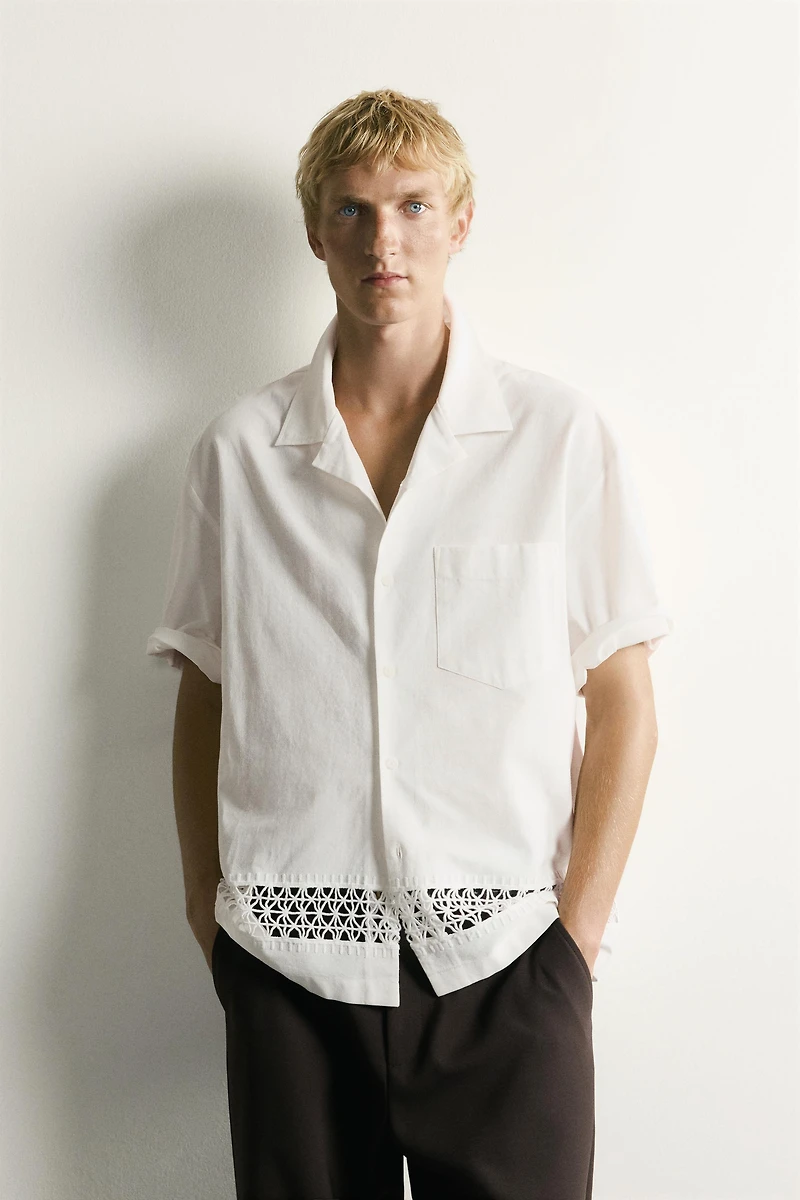 CHEMISE RELAXED FIT À FRISE