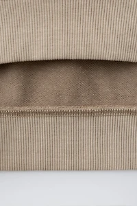 GARMENT DYED PLAIN SWEATSHIRT