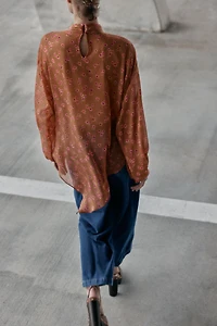 BOW PRINT SHIRT