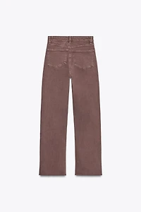 TRF HIGH-WAISTED CROPPED FLARE JEANS