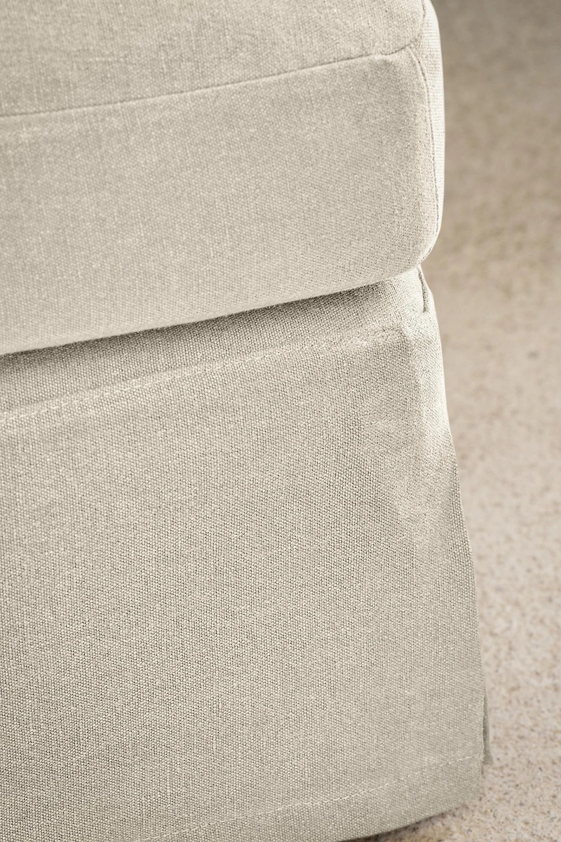 FOOTSTOOL 01 LINEN COVER