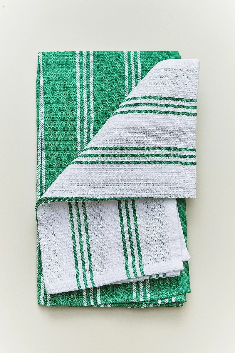 STRIPED KITCHEN TOWEL SET (PACK OF 2)