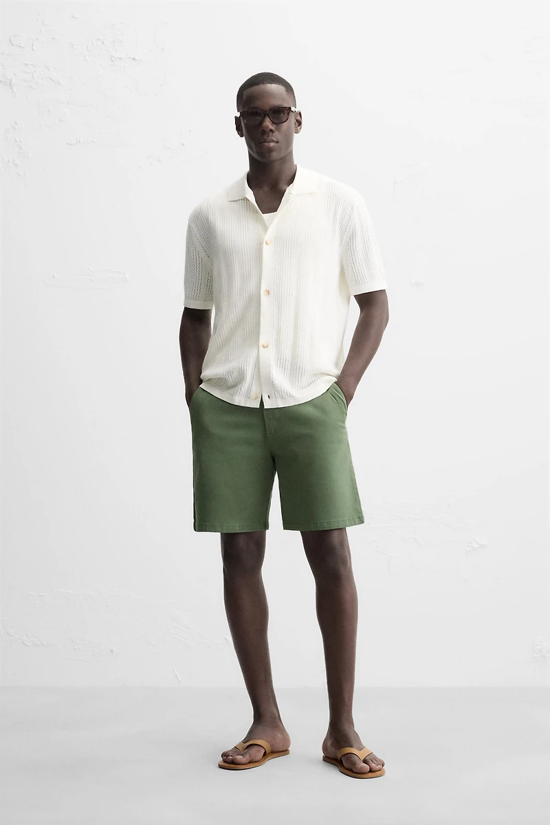 CHEMISE EN MAILLE AJOURÉE