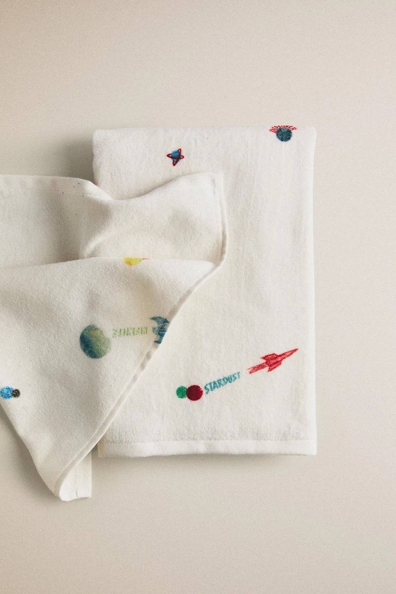 SERVIETTE DE BAIN ENFANT PLANÈTES