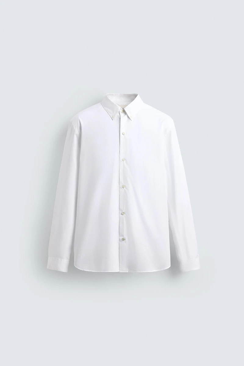 CHEMISE REGULAR FIT EN POPELINE