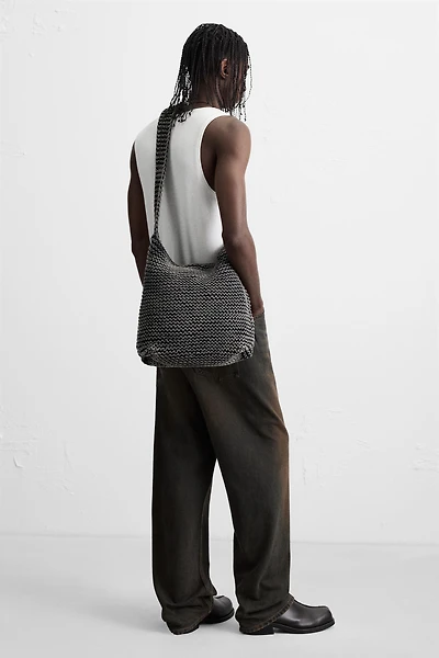 SAC PORTÉ ÉPAULE MACRAMÉ