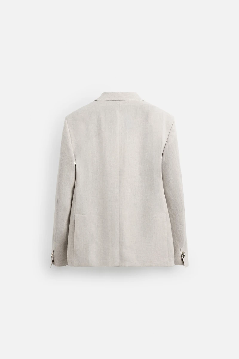 100% LINEN SUIT BLAZER