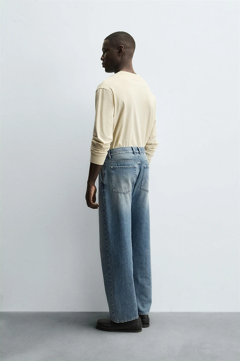 STRAIGHT FIT DENIM CHINO PANTS