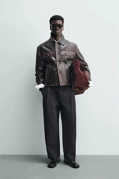 WASHED LEATHER JACKET