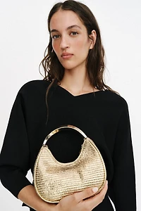 BAG WITH METALLIC HANDLE DETAIL