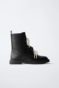 BOW DETAIL ANKLE BOOT