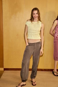 ASYMMETRIC SEQUIN TOP