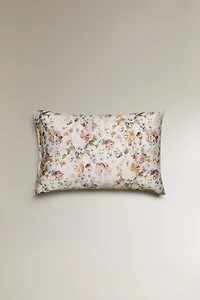 TAIE D’OREILLER SATIN FLORAL (300 FILS)