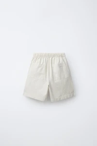 COTTON ELASTIC WAIST SHORTS