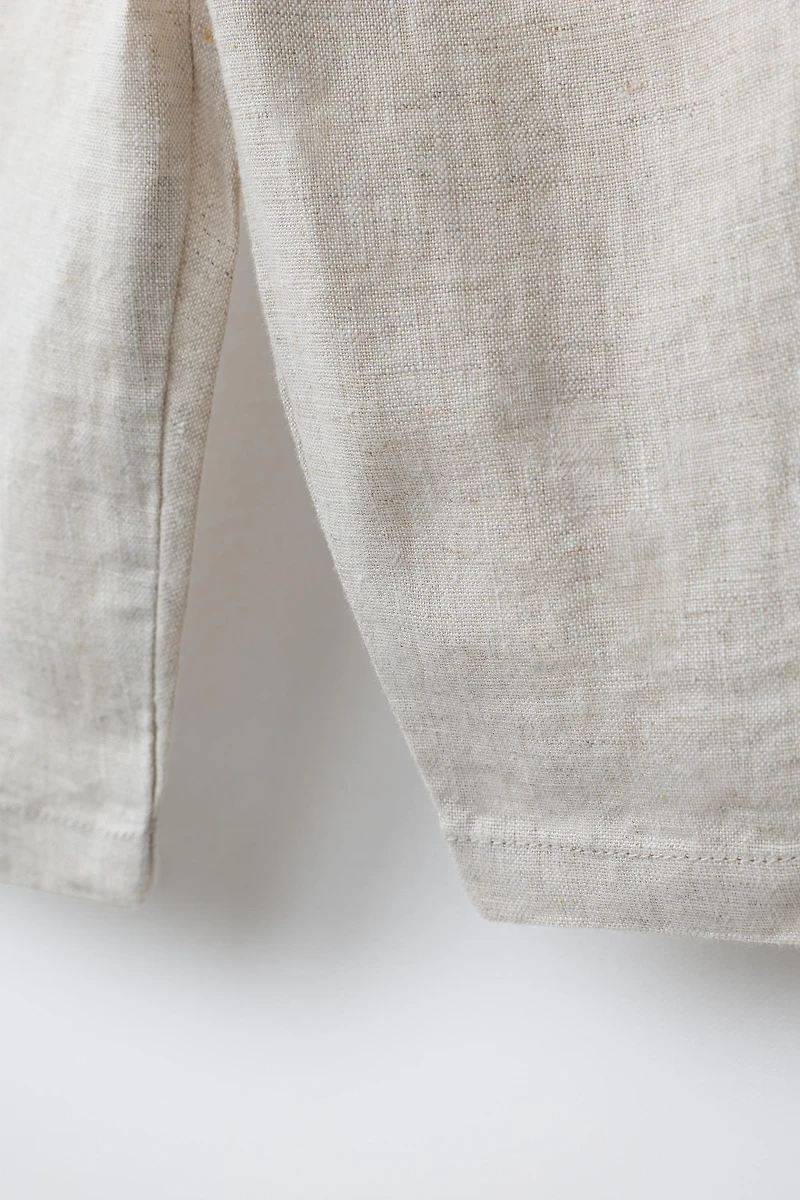PANTALON BAGGY 100 % LIN