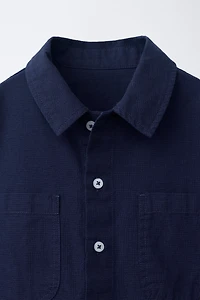 ZARA TIMELESS - CHECK SHIRT WITH COTTON AND LINEN