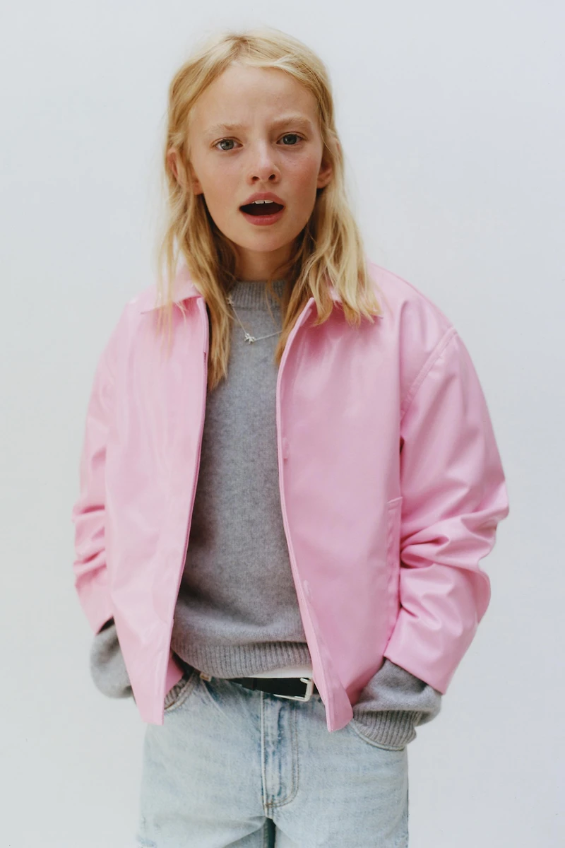 FAUX LEATHER JACKET