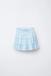 TEXTURED PRINT SKORT